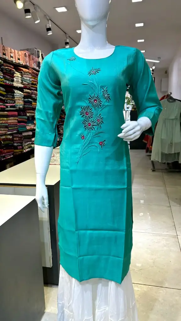 Green cotton top